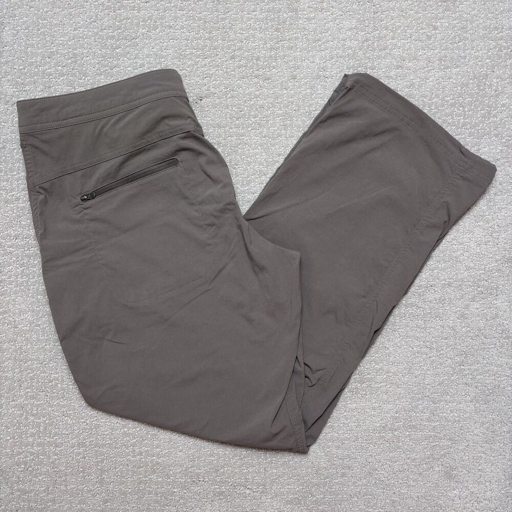 LL Bean Womens XL Pant Brown Water Repellent Comfort Trail Chino Hiking Gorpcore